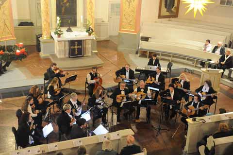 Mandolinenorchesters "Euphonia" in der Stadtkirche Waltershausen